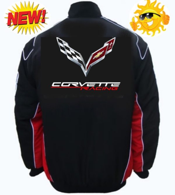 corvette c7 red black