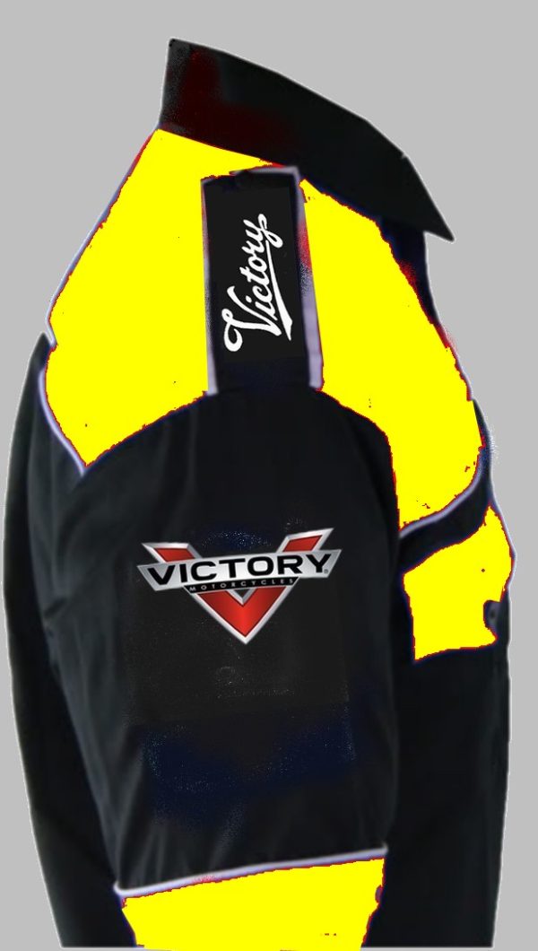 victory motorcircles shirt yelow